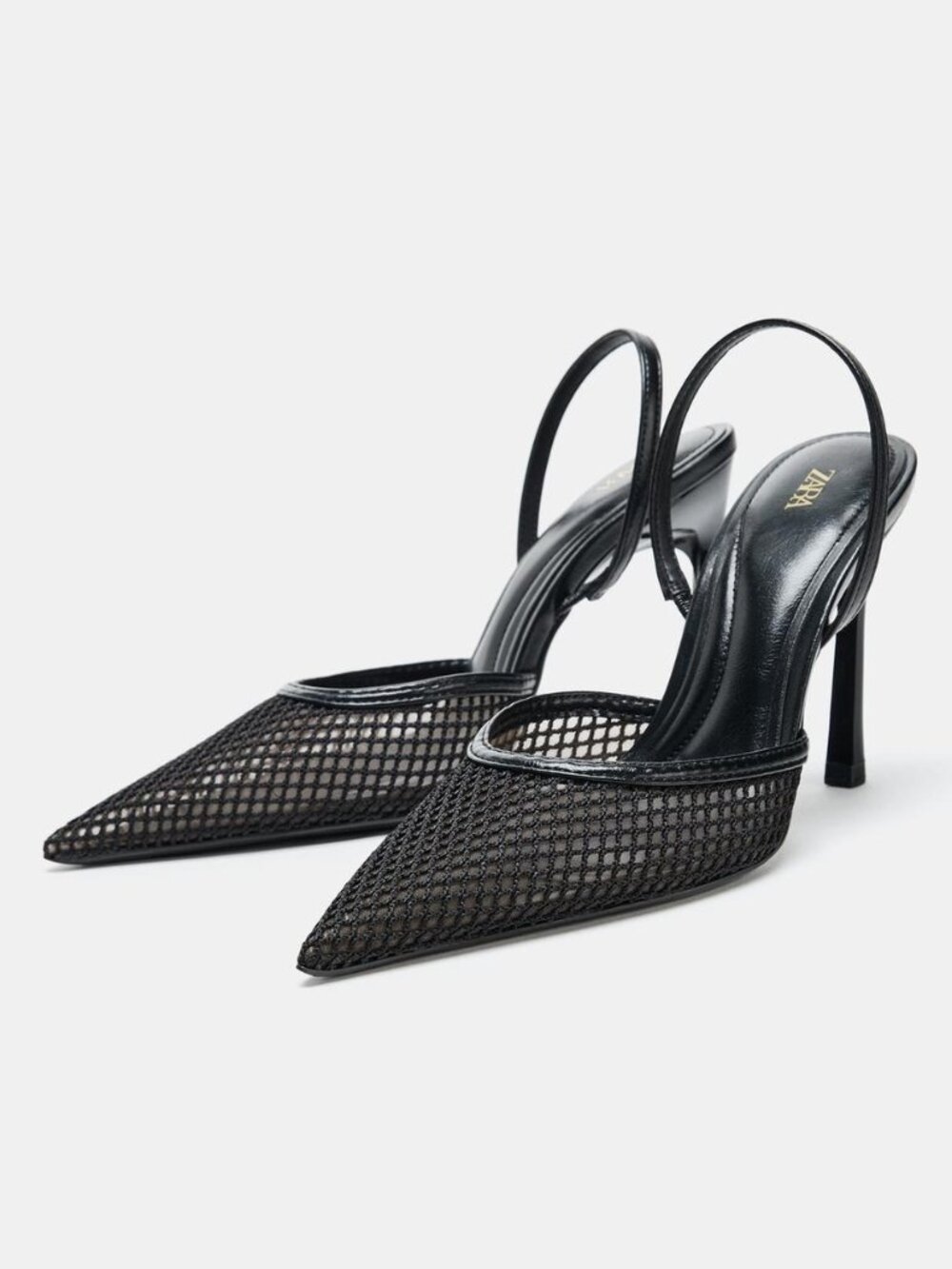Zara Slingback Mesh Heels